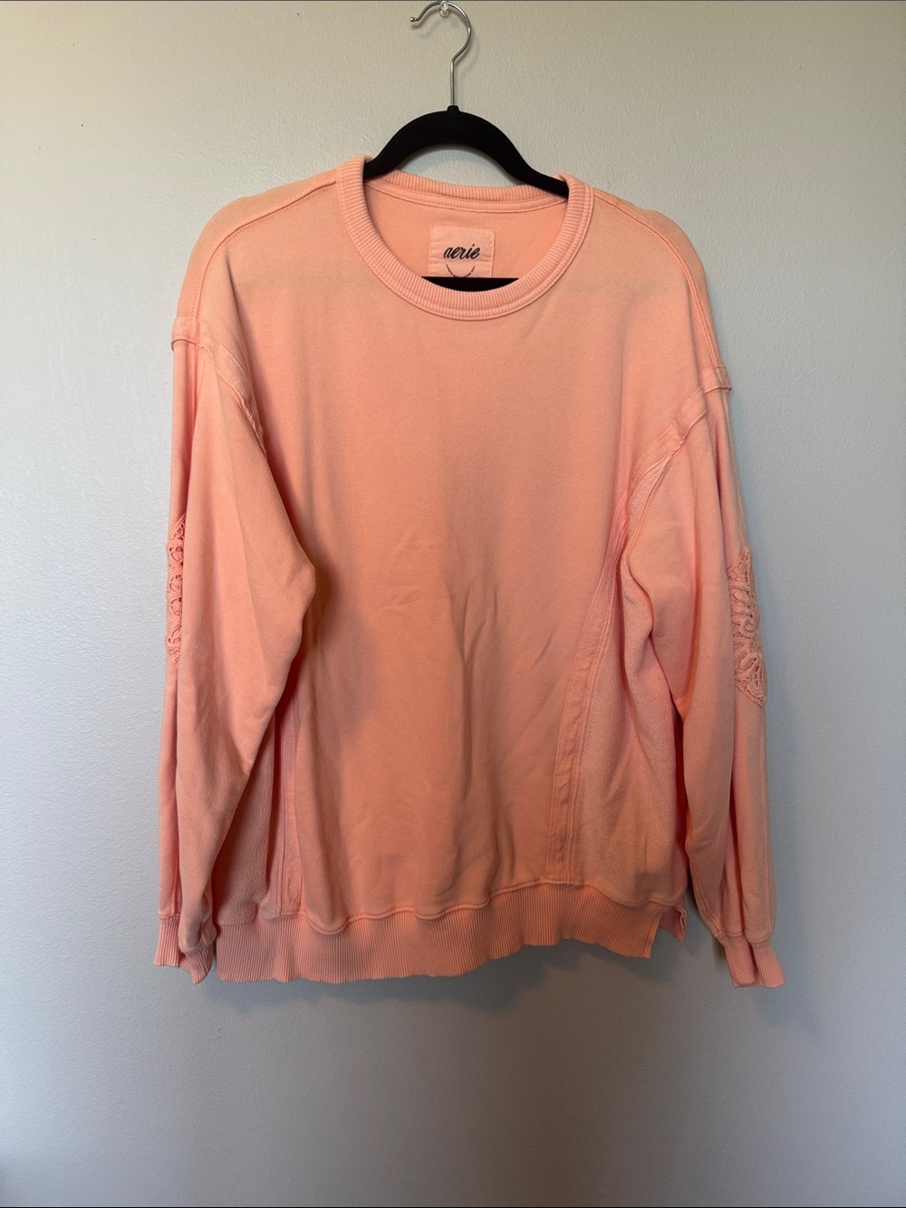 Aerie Crewneck Sweatshirt Peach